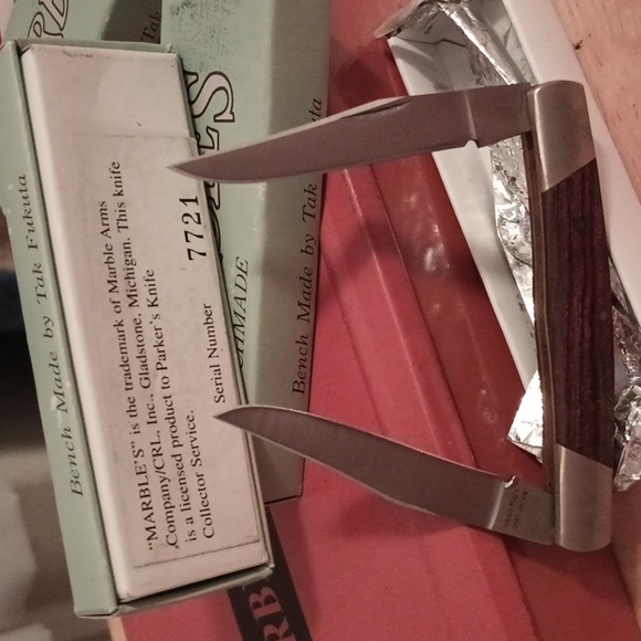 Vintage 90s MARBLES Benchmade knives Ltd.Ed. Muskrat "Indian Dog" by TAK FAKUTA - Picture 4 of 4